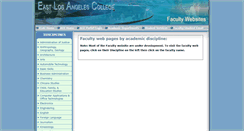 Desktop Screenshot of faculty.elac.edu